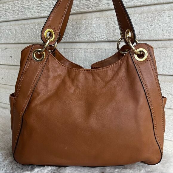 MICHAEL KORS Acorn Lamb Leather Fulton Lillie Bedford Hobo Shoulder Bag - Picture 6 of 11